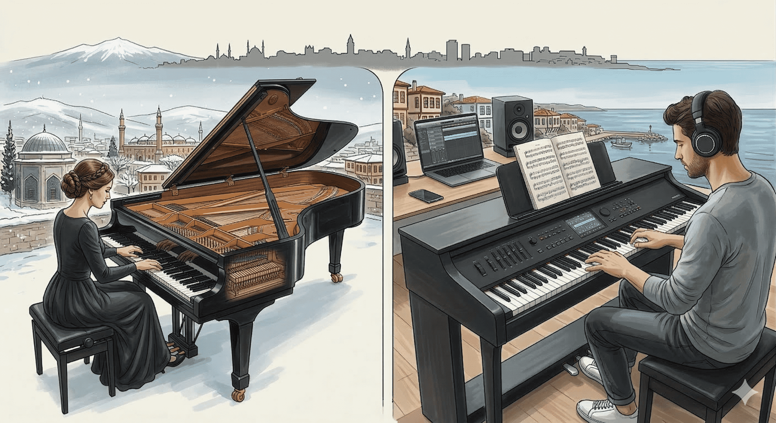 Dijital Piyano mu Akustik Piyano mu? Başlangıç İçin Hangisi Alınmalı? (2026)